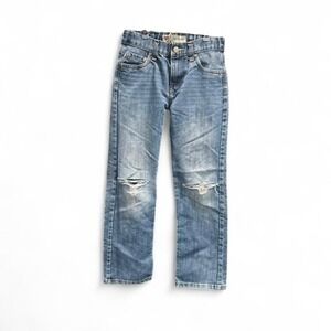 Levi's‎ 514 straight jeans distressed size 25" waist 25" length (xs1)